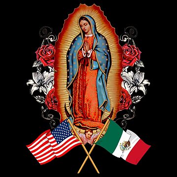 4 Virgin Mary of Guadalupe vinyl sticker Mexican Flag decal for car  laptop  eBay