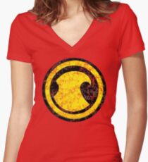 Red Robin - DC Spray Paint Women's Fitted V-Neck T-Shirt