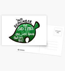 Animal Crossing: New Leaf "Bad Times" Quote Postcards