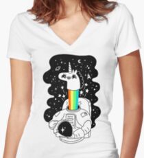 See You In Space! Women's Fitted V-Neck T-Shirt