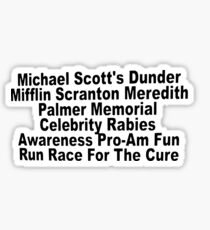 The Office Charity Run Sticker
