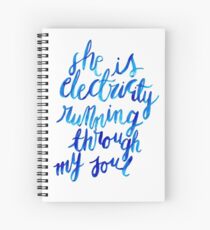 Electricity Running Through My Soul Spiral Notebook
