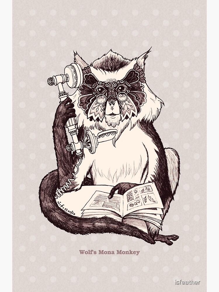 Wolf's Mona Monkey I by isfeather