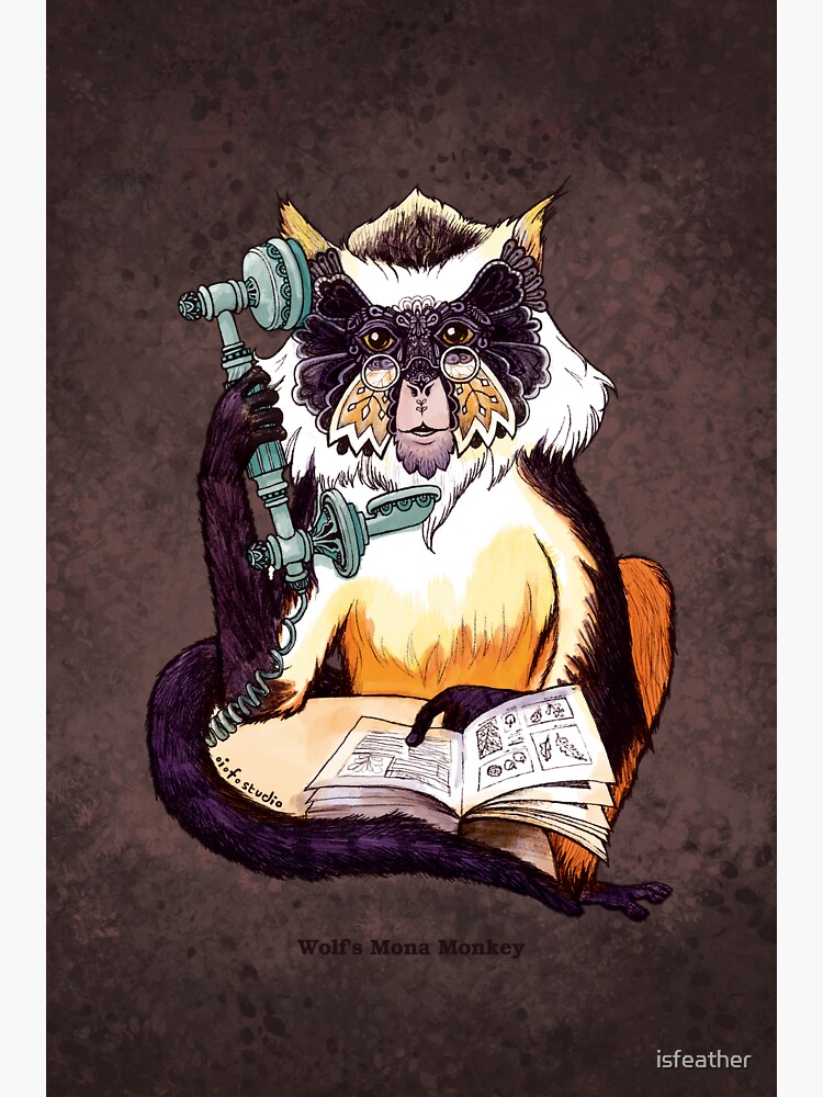 Wolf's Mona Monkey II by isfeather