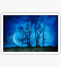 The cow didn't jump over the moon Sticker
