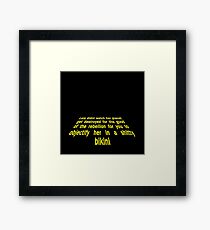 Princess Leia Framed Print