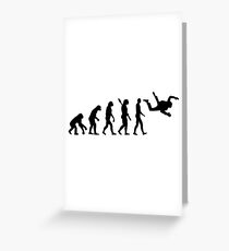 Evolution skydiving Greeting Card