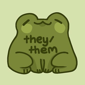 Artwork thumbnail, They/Them Frog Pronouns by humblemushroom