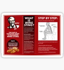 KFC Wing Sting guidelines Sticker