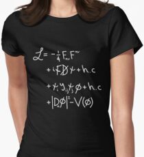 Universe Lagrangian. "w" Women's Fitted T-Shirt