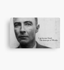 Oppenheimer Atombombe Metallbild