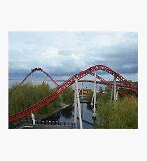 Maverick Roller Coaster Camelback Photographic Print