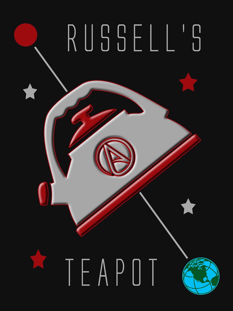 bertrand russell teapot t shirt
