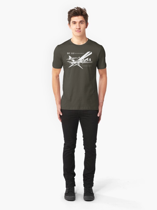 Alternate view of Messerschmitt BF 110 Slim Fit T-Shirt