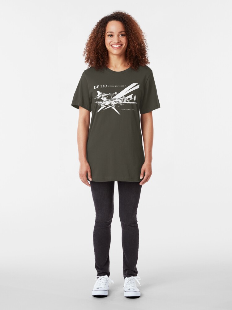 Alternate view of Messerschmitt BF 110 Slim Fit T-Shirt