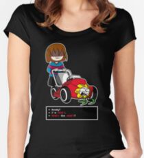 Undertale Frisk and Flowey Women's Fitted Scoop T-Shirt