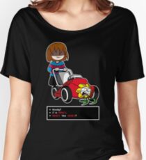 Undertale Frisk und Flowey Loose Fit T-Shirt
