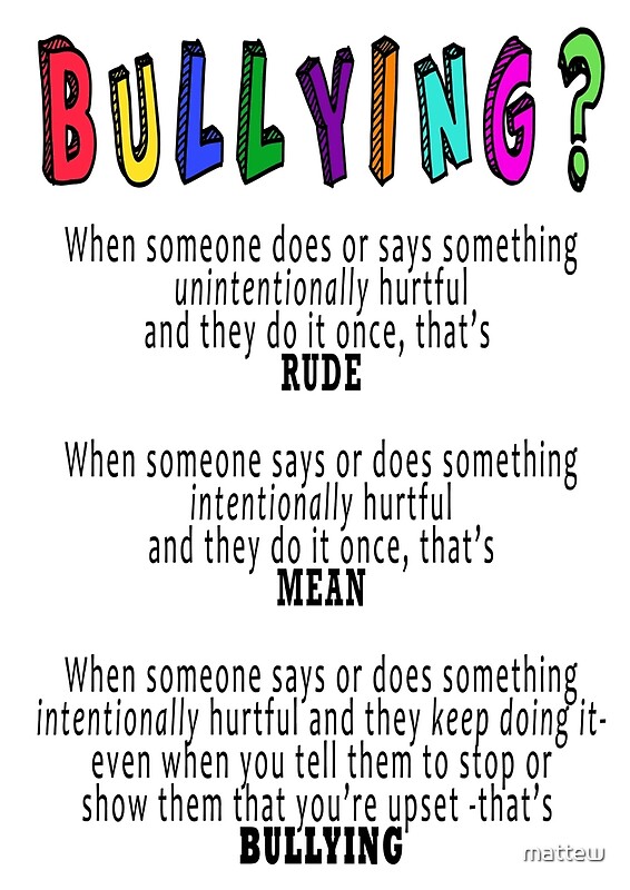 Stop Bullying: Posters | Redbubble