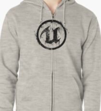 Unreal - Black Zipped Hoodie