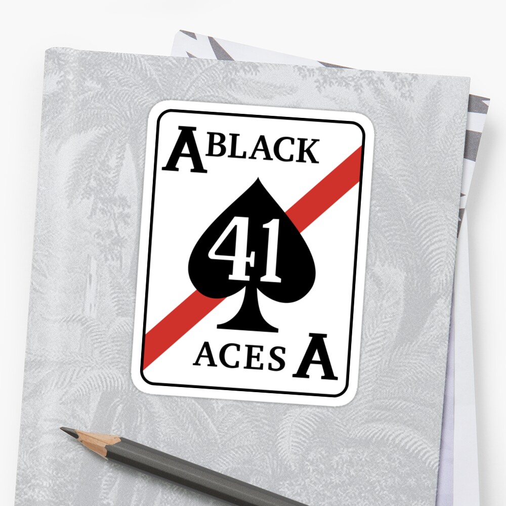 "The Black Aces" Sticker by dtkindling | Redbubble