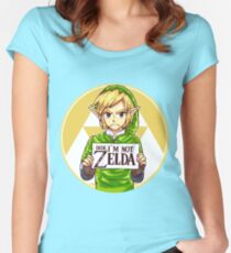 Dude, I'm Not ZELDA! Women's Fitted Scoop T-Shirt