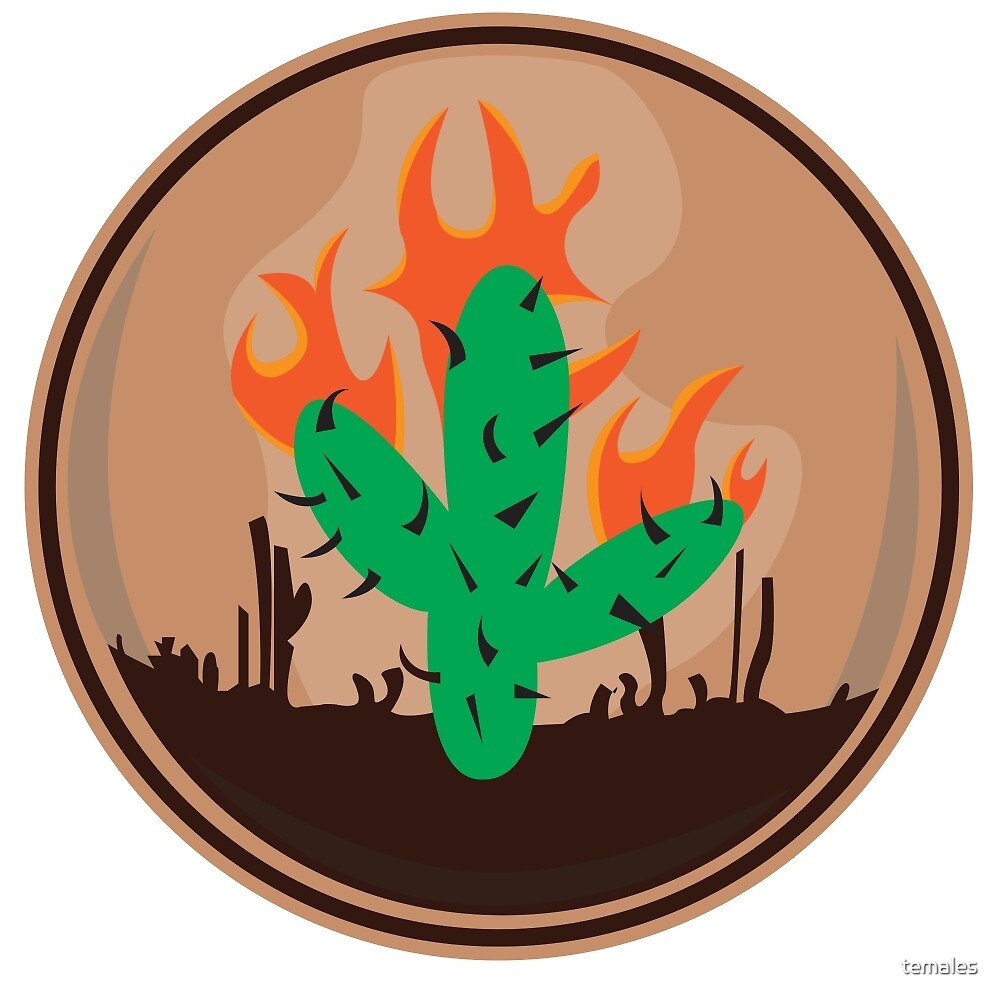 "travis scott cactus la flame" by temales | Redbubble