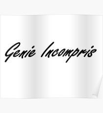 Póster "Genie incompris"