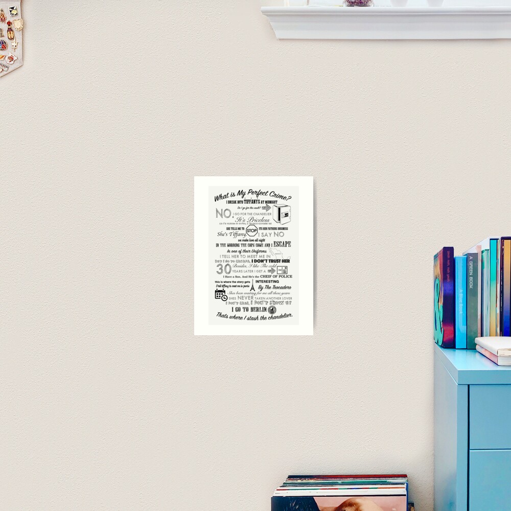 "The Office: Dwight's Perfect Crime" Art Print by Wellshirt | Redbubble