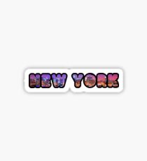 New York City Skyline Bubbler Sticker