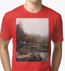 Lake serenity landscape photography Tri-blend T-Shirt