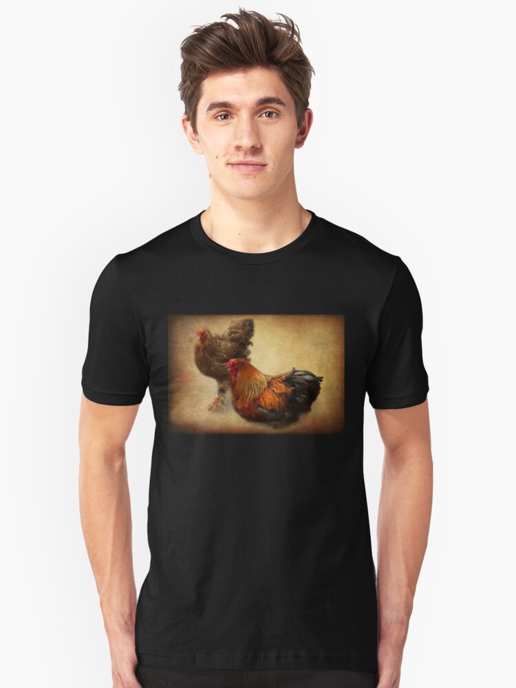 Alternate view of Rooster and hen Slim Fit T-Shirt