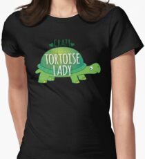 Crazy Tortoise lady Fitted T-Shirt