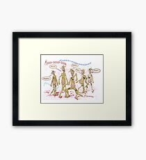 Zombie Cows Crave Brains Framed Print