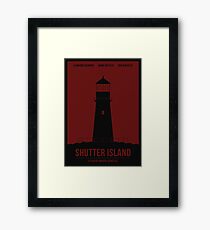 Shutter Island film poster Framed Print