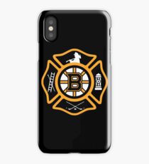 Boston Fire - Bruins style iPhone Case