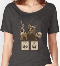 Chemistry bear discovered beer Women's Relaxed Fit T-Shirt