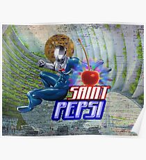 Heiliges Pepsi Vaporwave Ozean-Paradies Poster