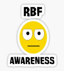 RBF survivor (Black text) Sticker