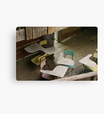 Tennessee School Desks Canvas Print