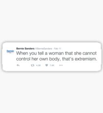 Bernie ist Pro-Choice Sticker