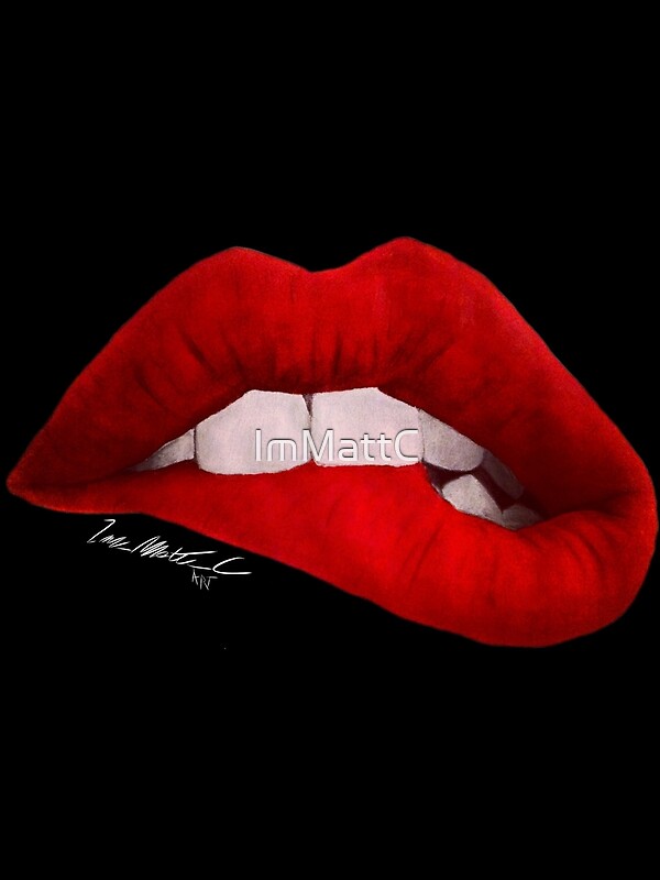 Lip Biting Canvas Prints Redbubble
