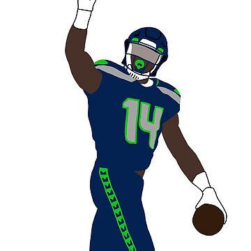 Buy DK Metcalf Green Seattle Seahawks Football Glossy Sticker Online in  India 