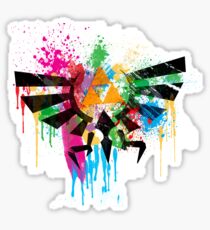 Hylian Paint Splatter Sticker