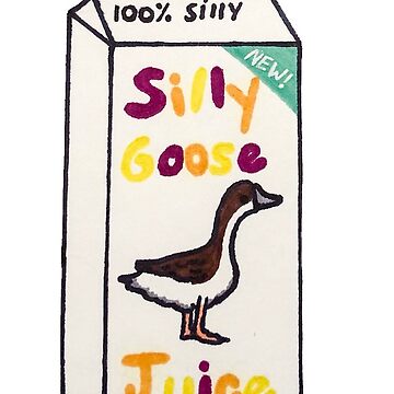 Silly Goose Juice Sticker for Sale by JessArt47