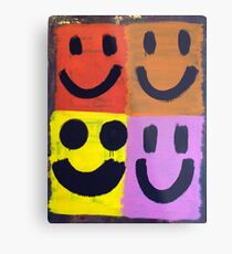 Abstract Jackson Pollock Painting Original Art Titled: More Smiles Metal Print