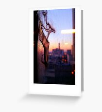 Grimy Window Greeting Card