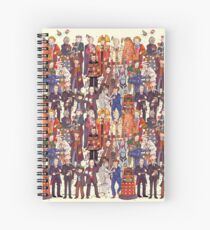 The party doesn't start until the Doctor walks in...twelve times Spiral Notebook