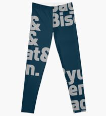 Ryu & Ken & Sagat & Bison funny nerd geek geeky Leggings