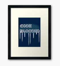 Code Blooded Framed Print