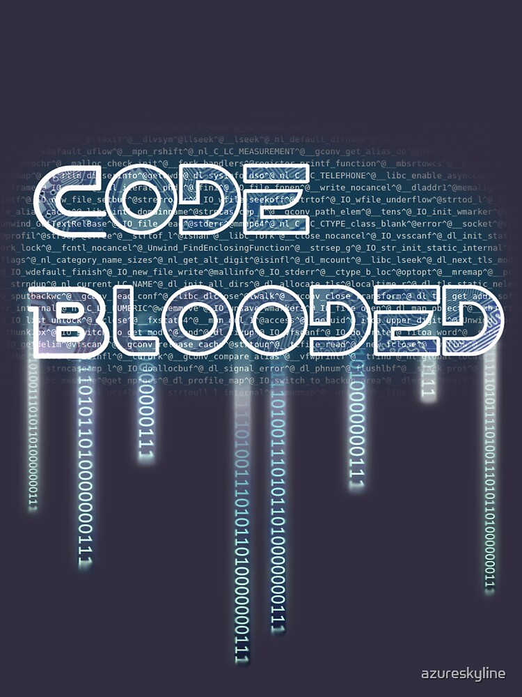 code blooded shirt